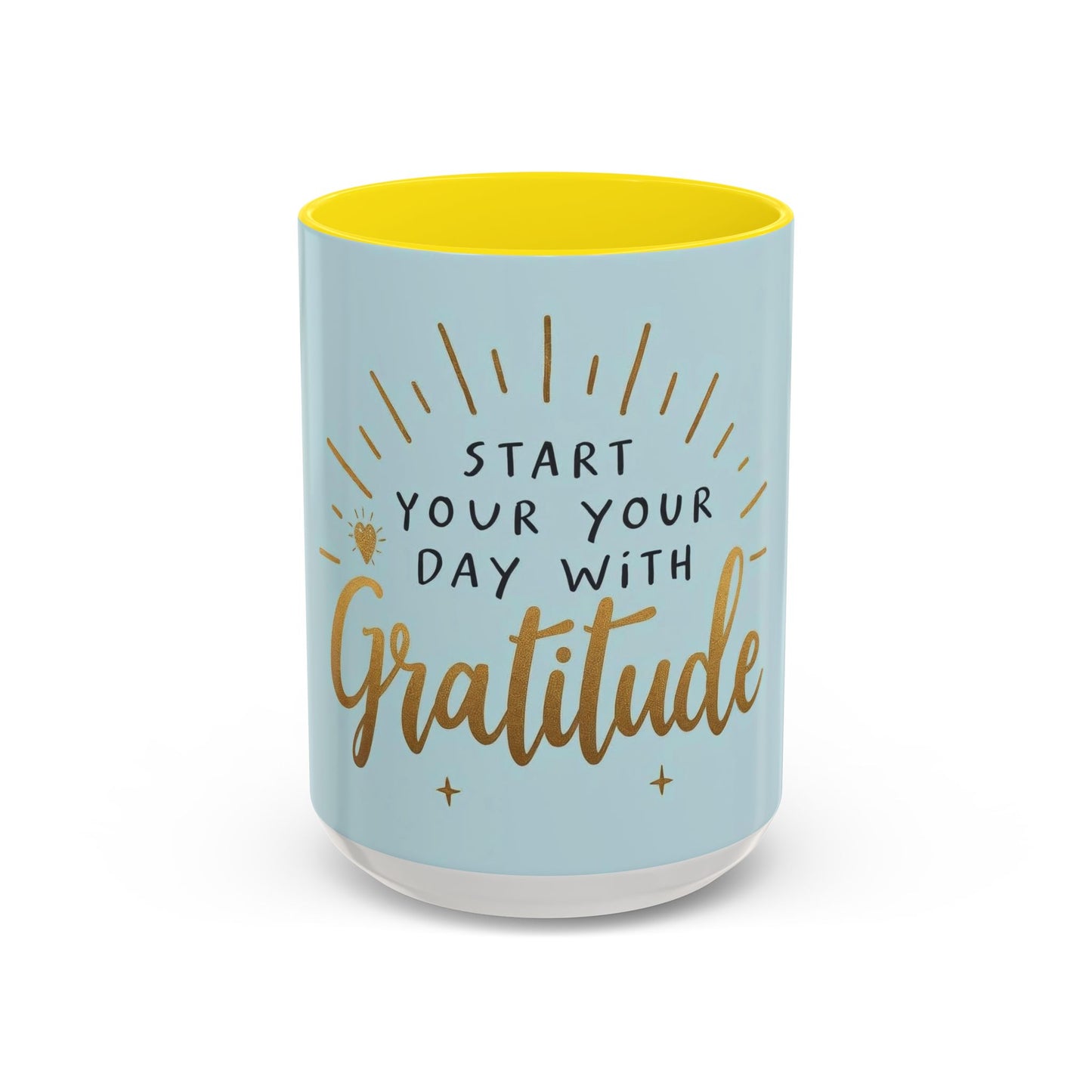 Gratitude Coffee Mug, Motivational Mug, Inspirational Gift, Morning Coffee Cup, Positive Quote Mug