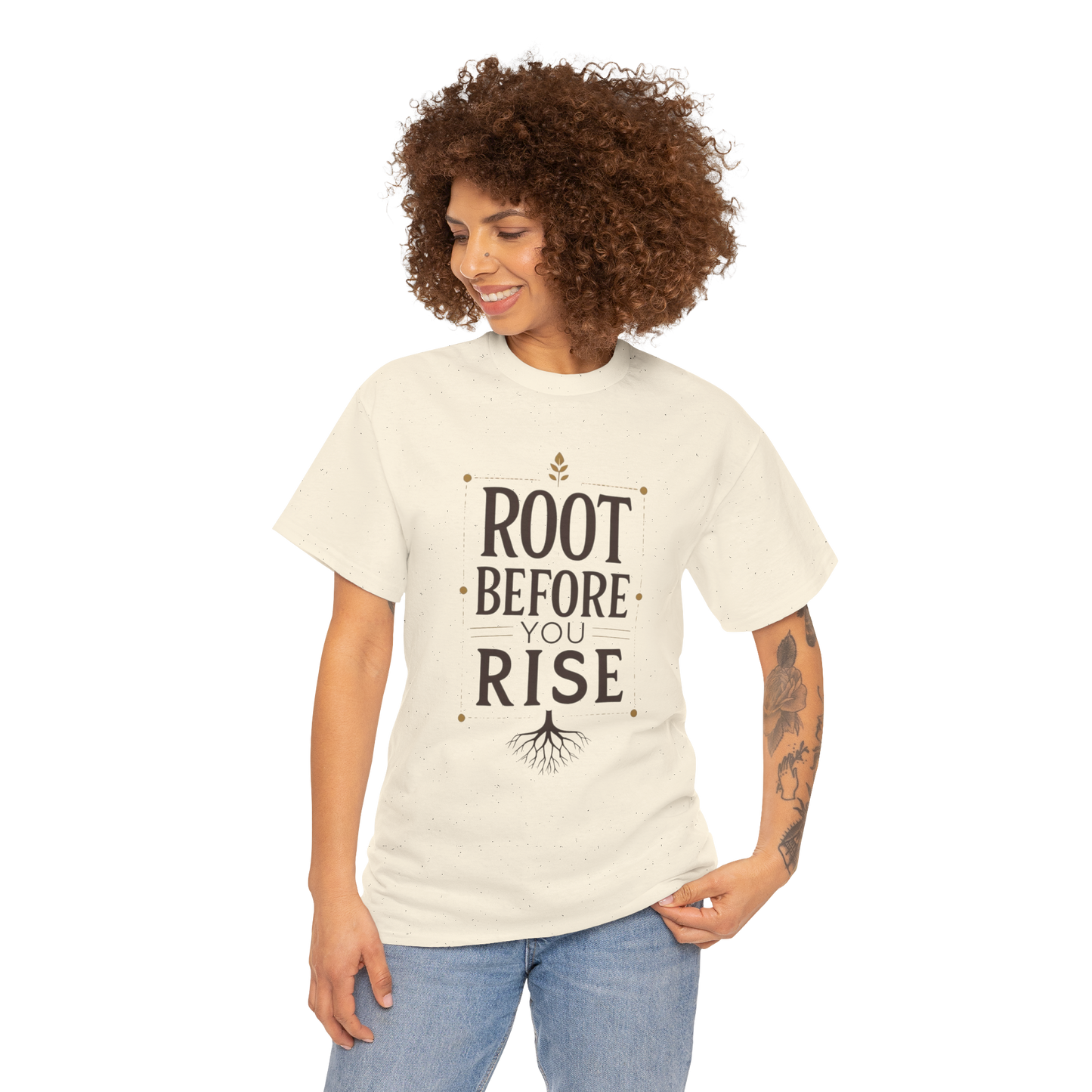 Root Before You Rise T-Shirt — Inspirational Spiritual Growth Tee